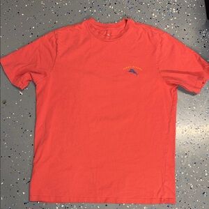 Tommy Bahama Coral Short-Sleeve Tee On a Steak out M